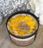 Handmade 200g Soy Wax Candle in Matte Black Jar with Metal Lid - Image 7