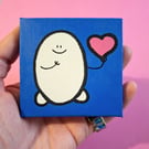 Chep with a heart - mini canvas