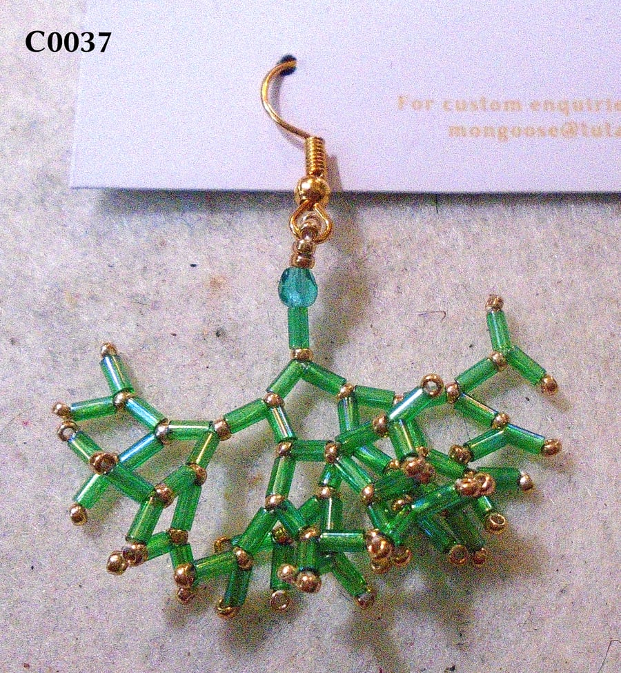 Fractal-style earrings (customisable)