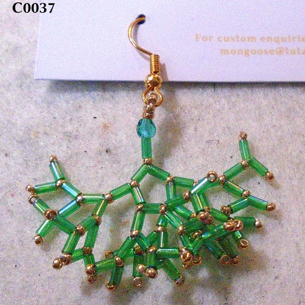 Fractal-style earrings (customisable)