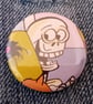 Vintage Comic Badge – Skull - Image 1