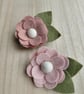 Rambling rose brooch, felt flower brooch, ready to buy