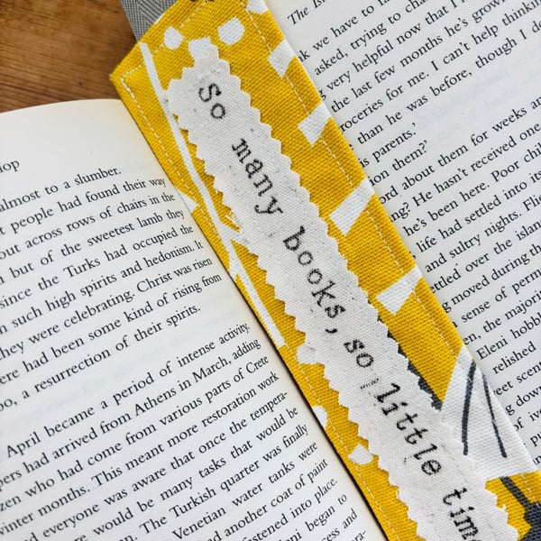Handmade Fabric Bookmark