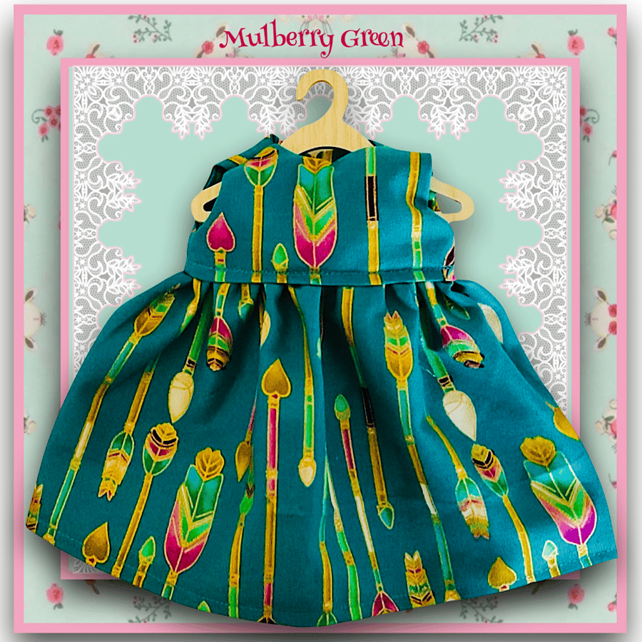 Purple and Turquoise Dress