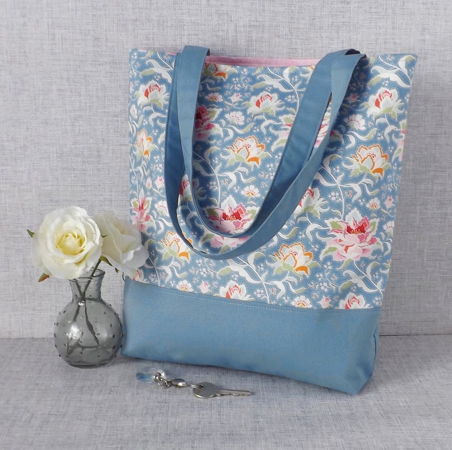 Tote bag, shopping bag, floral