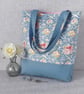 Tote bag, shopping bag, floral