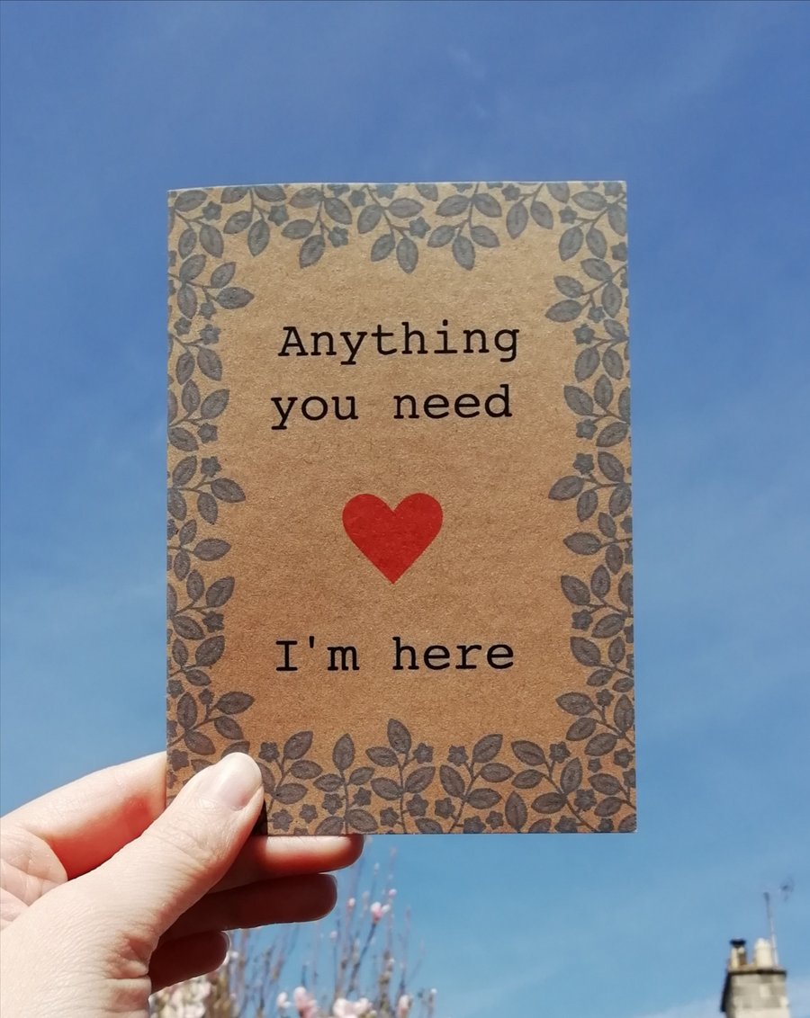 I'm here - greetings card