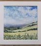 'Over the hedgerow' original watercolour painting