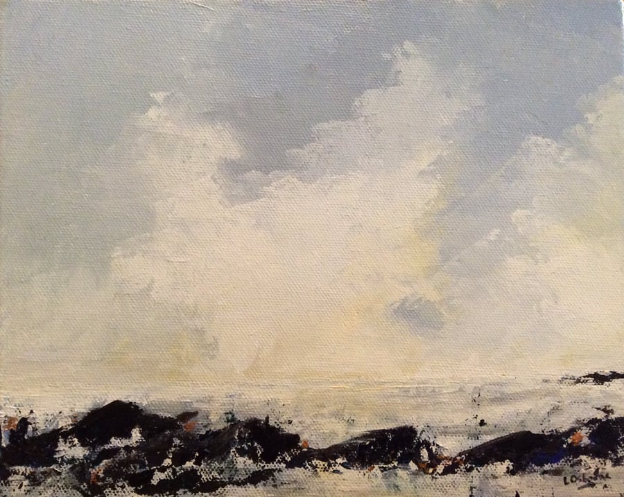 Rocks IV - acrylic on canvas. Sea. Coast.