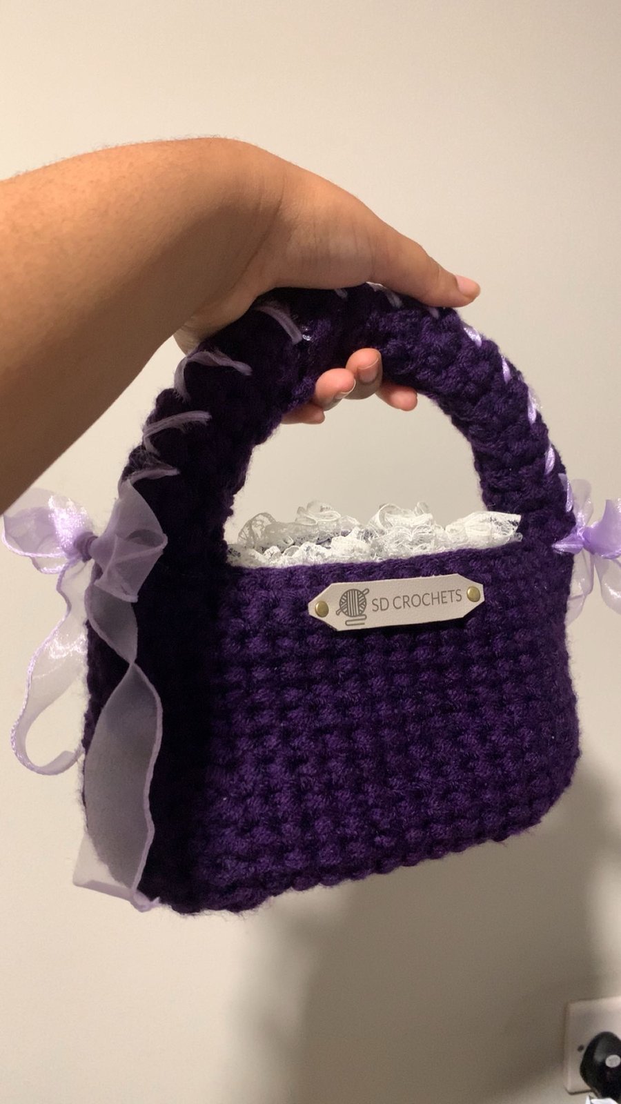Crochet purse 