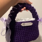 Crochet purse 