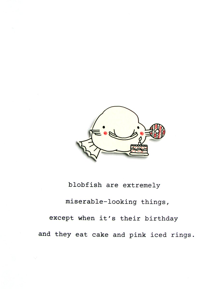 birthday card - birthday blobfish