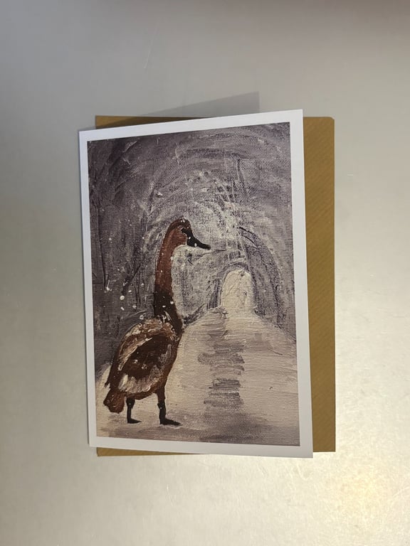 Goose A5 Greeting Card