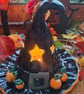 Handmade Ceramic Witch's Hat -Halloween Tealight Decoration & Home Decor