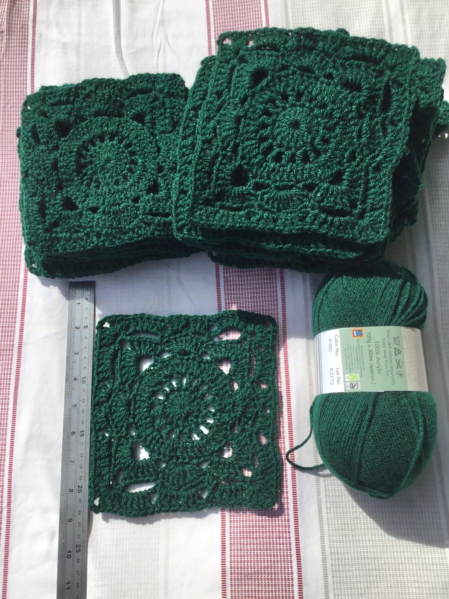 Crochet Granny Squares x 30 Plus Extra