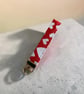 Red Heart Wristlet - Key Fob - Image 1