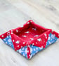 Quilted Fabric storage box with Seagulls and Seashells Fabric - Image 8