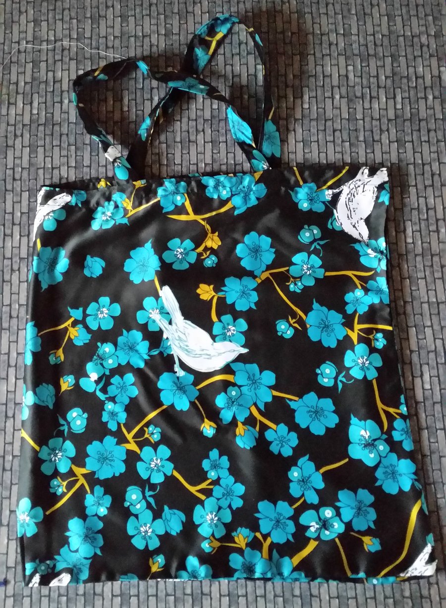 Silk tote bag sale