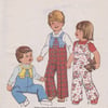 Vintage SIMPLICITY 7855 Sewing Pattern: Toddler’s Coveralls size 1