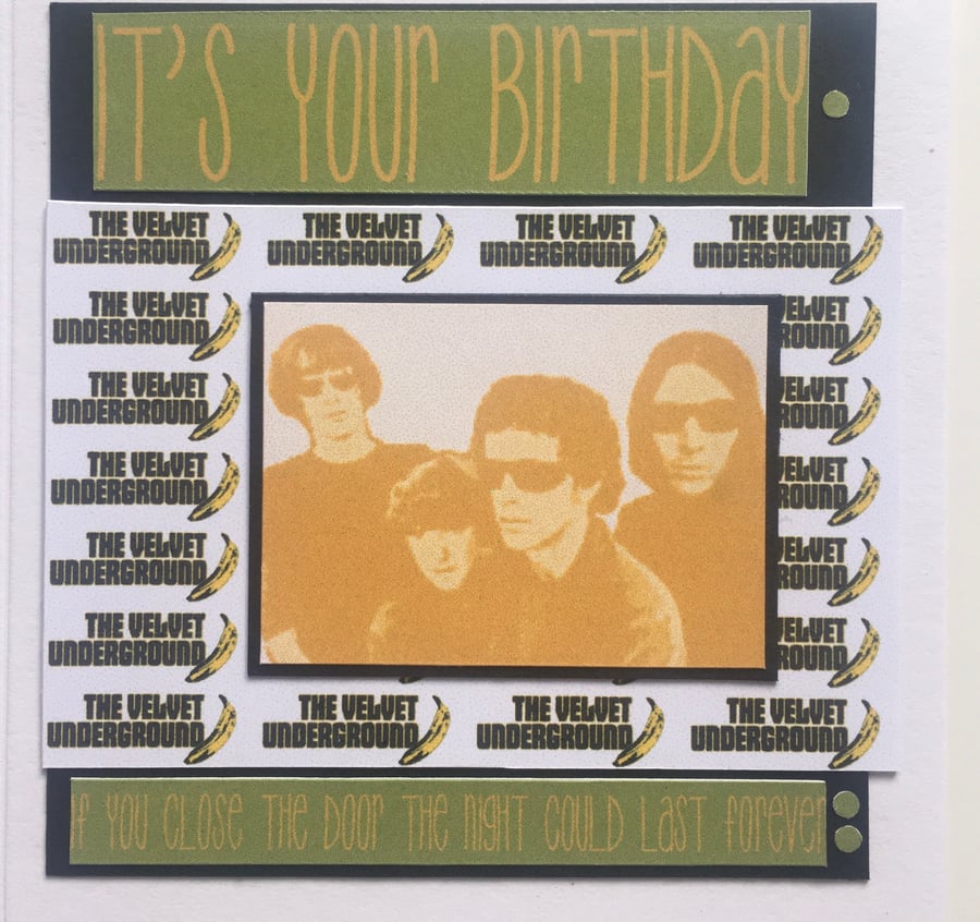 It’s your birthday card - for Velvet Underground fan