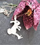 Bunny rabbit pendant in sterling silver - Image 6