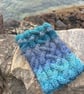 Hand knitted, lined headband featuring Celtic design ROCK POOL  - Image 3