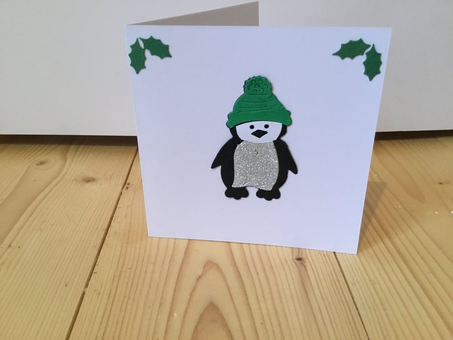 Cute penguin christmas card. CC339