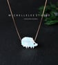 Opal Hedgehog Necklace With 925 Sterling Silver Chain - Image 7