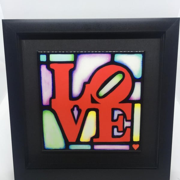 Framed Ceramic Tile   (Various images )  9 x 9” frame size  (free pp UK) 