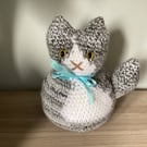 Hand Crocheted Cat Doorstops