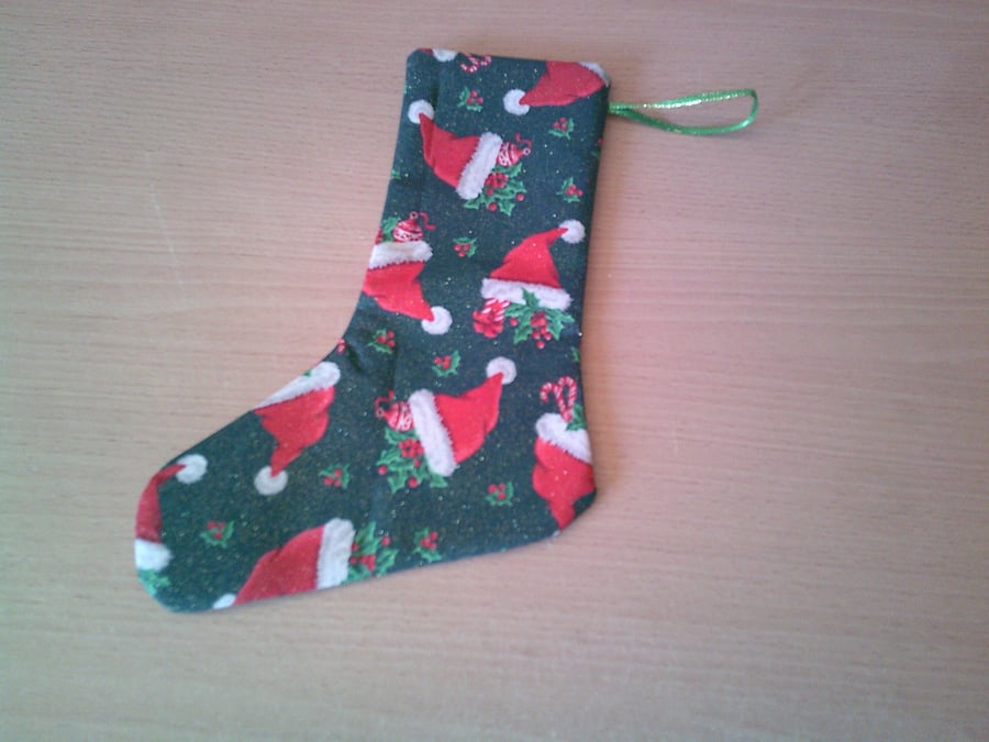 Santa Hats 7.5 inch Stocking
