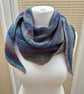 Hand knitted shawl scarf