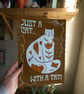 Just A Cat With A Tat Print. Funny Tattooed Cat Art Print.  - Image 5