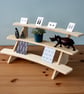 Concave Display Shelf with 3 Tier Stand for Memorabilia, Collectables, Retail - Image 5