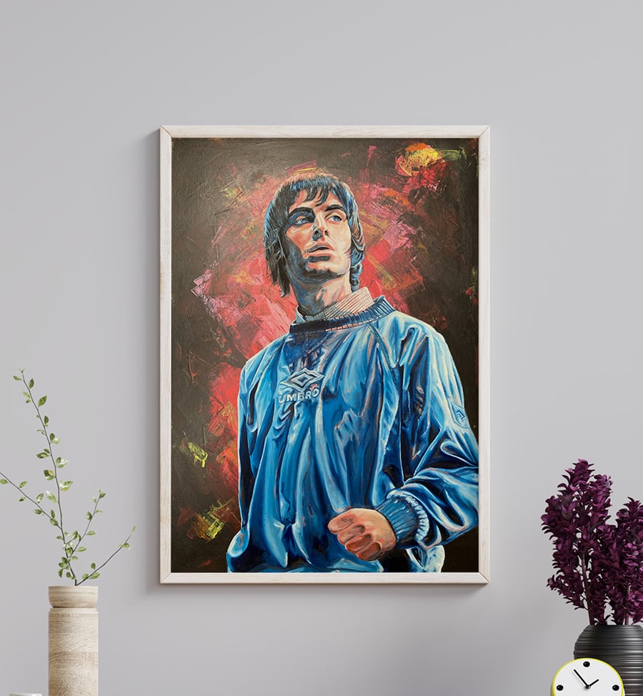Liam Gallagher Oasis at Maine Road 1996 Limited Edition Print