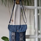 Handmade Recycled Denim Cross Body Bag