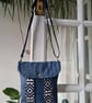 Handmade Recycled Denim Cross Body Bag