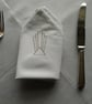  Napkins Art Deco Embroidered Design - Image 3