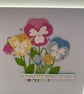 Handmade Die Cut Pansy Bouquet Birthday Card - Image 3