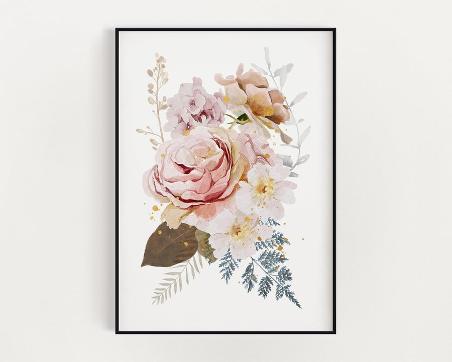 SPRING FLORAL Wall Art, Wall Art Print, Botanical Print, Flower Wall Art