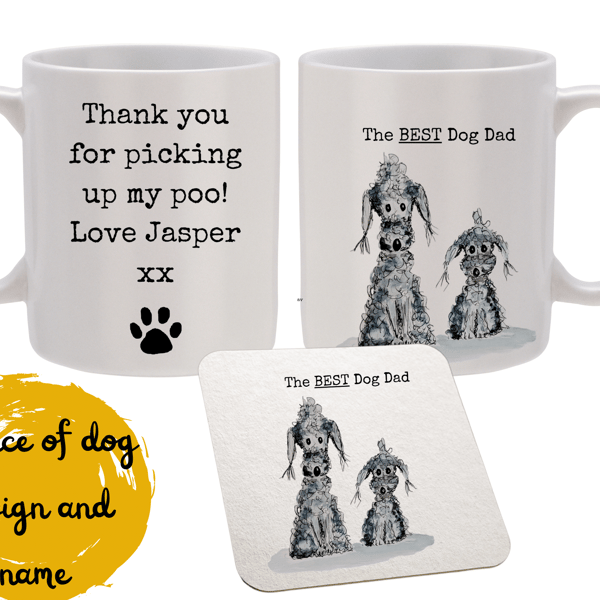 The Best dog Dad father's day gift, Folksy
