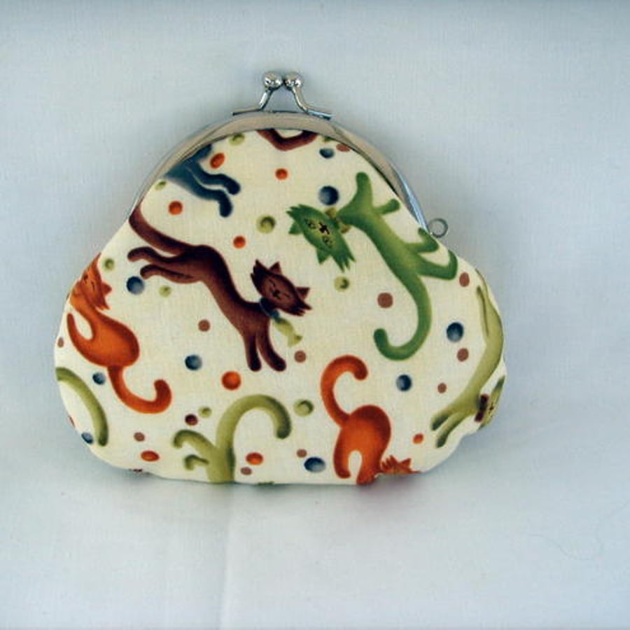 Little Cats Fabric Credit Card/Coin Purse