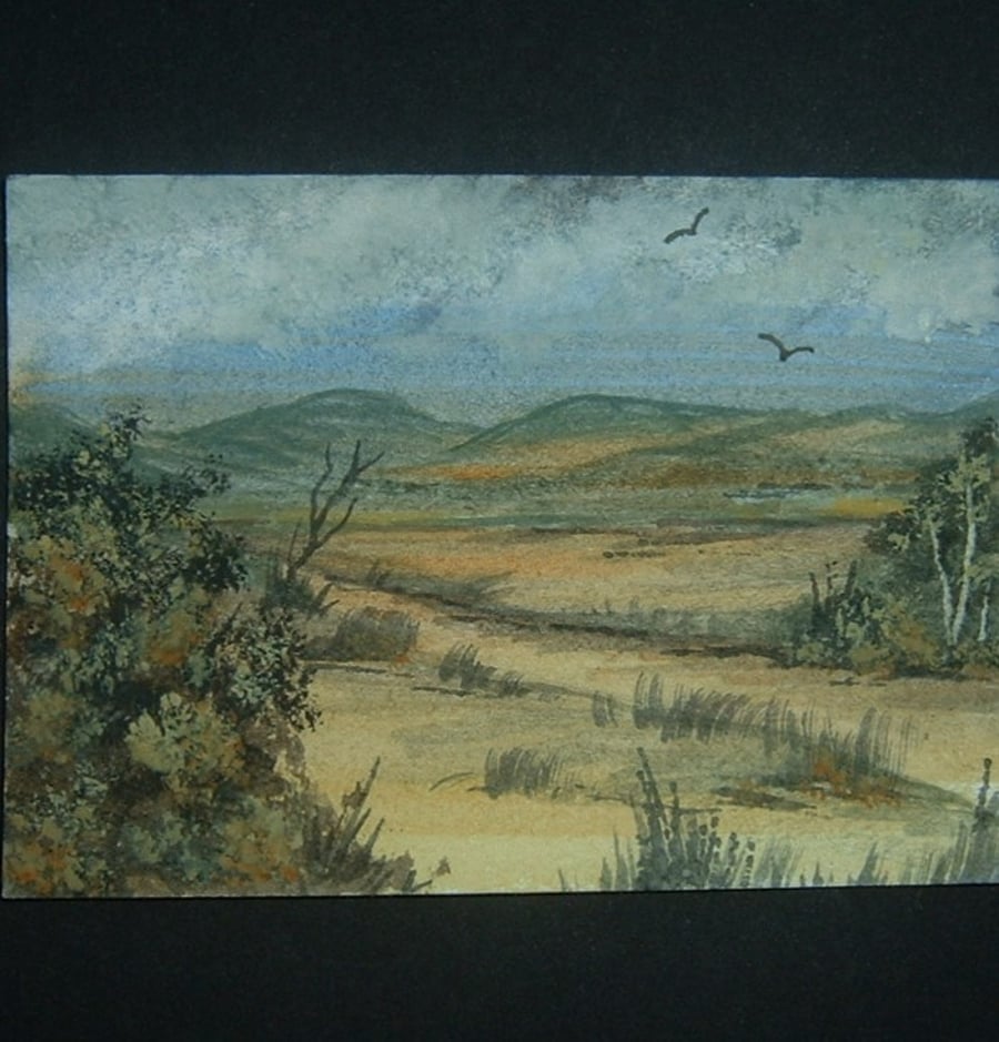 landscape art original watercolour painting. ref 288