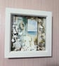 Handmade Coastal Beach Shadow Box Frame – Eco Resin Dog & Cat Sea View Wall Art - Image 3