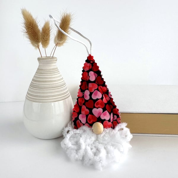 Hearts Gnome Hanging Decoration, St Valentine’s Day Gift
