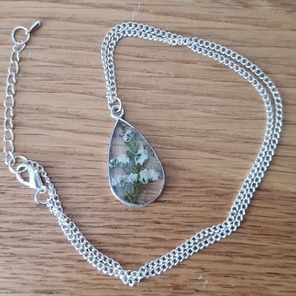 Pretty Real Dried Flower Pendant
