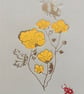 Bee and Buttercups Greetings  Card - Image 1
