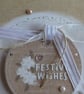 Christmas Card - Wreath With Cream Poinsettias- Festive Wishes - Image 2