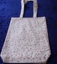 Peach with Small Flowers Fabric Bag - Image 1