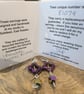 Purple Hematite Clover complimented by Purple Crystal Bicones - Image 4